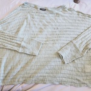 EXPRESS light Seafoam Green oversized sweater